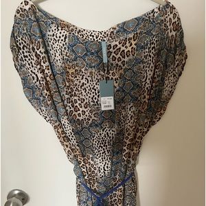 Leopard Print Swim Coverup